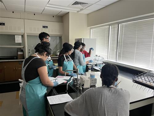 CPEC Students in Chemistry Lab